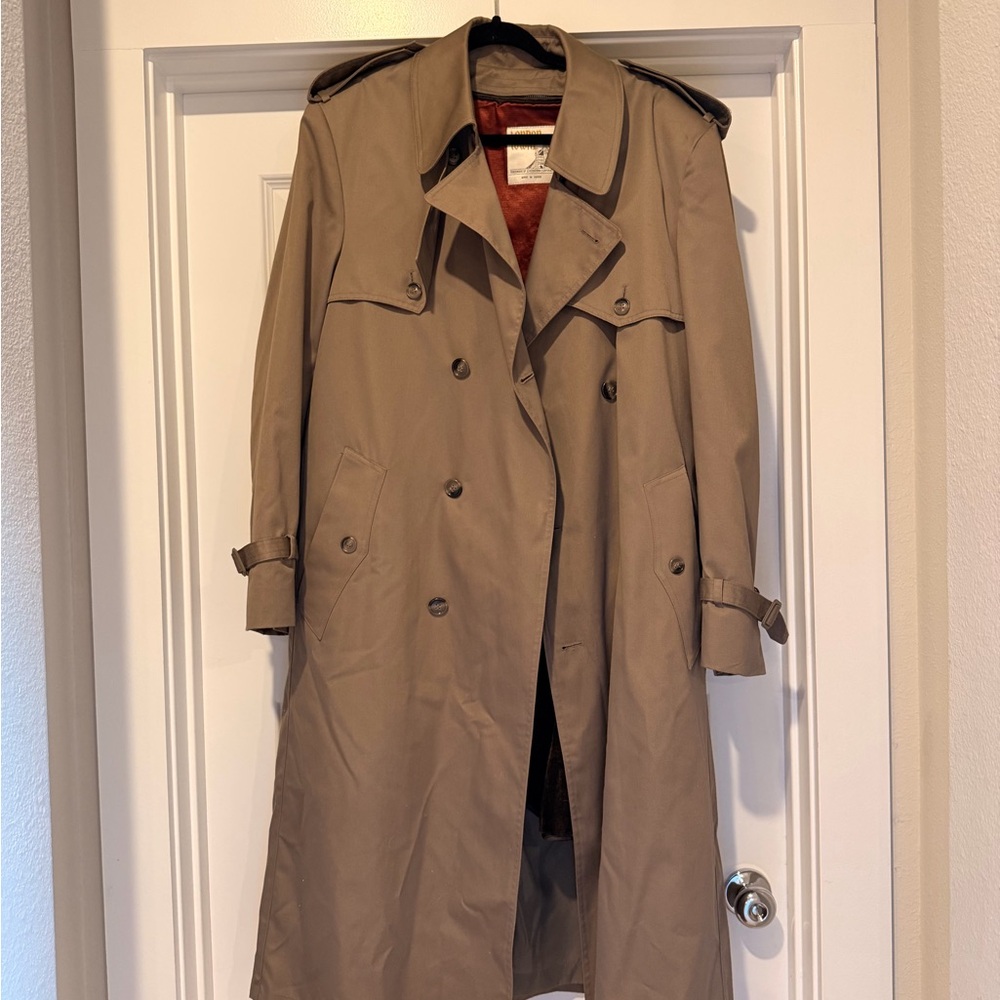 London Towne Women's Tan Trench Coat